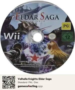 Valhalla Knights: Eldar Saga Nintendo Wii, PAL disc