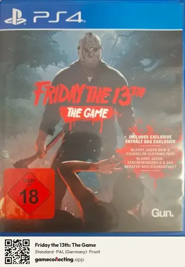 Friday the 13th: The Game PlayStation 4, Germany box front
