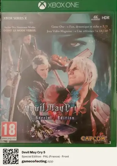 Devil May Cry 5 Xbox Series X, France box front