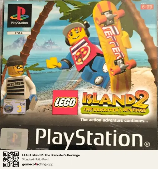 LEGO Island 2: The Brickster's Revenge PlayStation, PAL box front