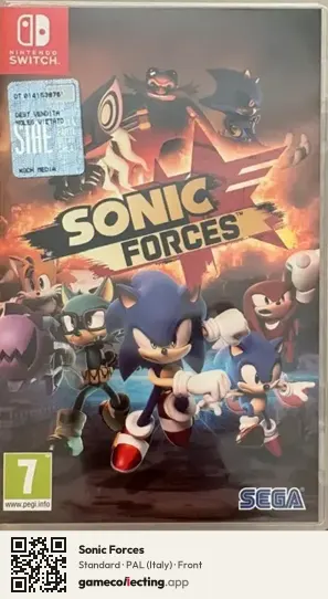 Sonic Forces Nintendo Switch, Italy box front