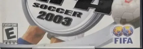 FIFA 2003, the ESRB box on its front