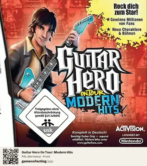 Guitar Hero On Tour: Modern Hits Nintendo DS, Germany box front