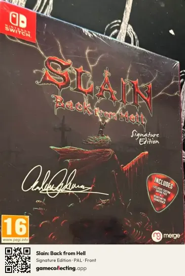 Slain: Back from Hell Nintendo Switch, PAL box front