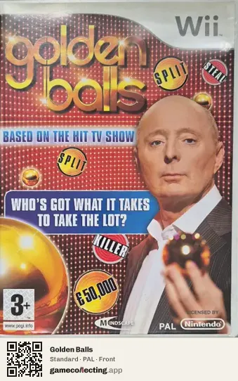 Golden Balls Nintendo Wii, PAL box front