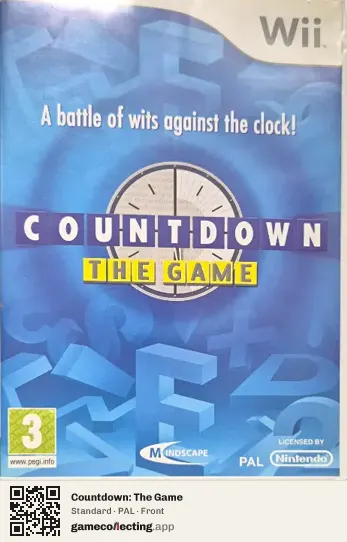 Countdown: The Game Nintendo Wii, PAL box front