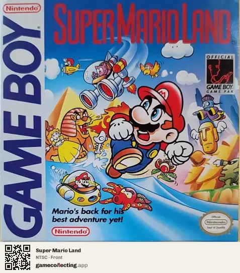 Super Mario Land Game Boy, NTSC box front