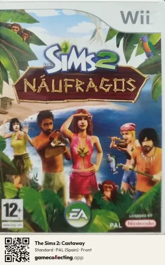 The Sims 2: Castaway Nintendo Wii, Spain box front