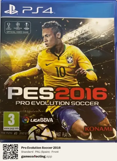 Pro Evolution Soccer 2016 PlayStation 4, Spain box front