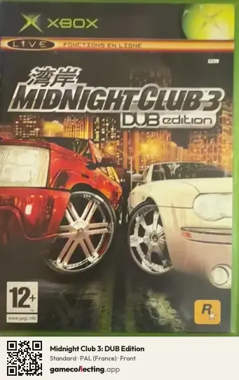 Midnight Club 3: DUB Edition Xbox, France box front