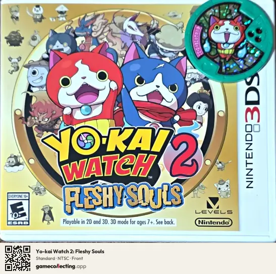 Yo-kai Watch 2: Fleshy Souls Nintendo 3DS, NTSC box front
