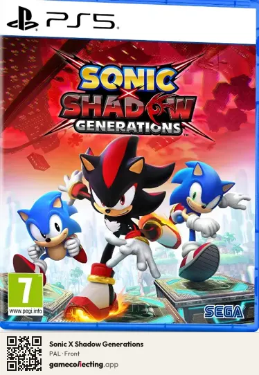 Sonic X Shadow Generations PlayStation 5, PAL box front