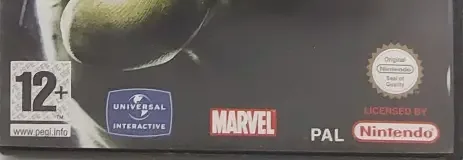 Hulk, the PEGI square on its front