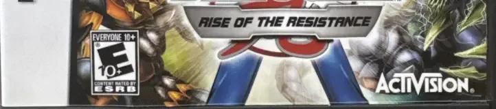 Bakugan: Rise of the Resistance, the ESRB box on its front