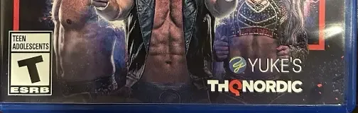 AEW: Fight Forever, the ESRB box on its front