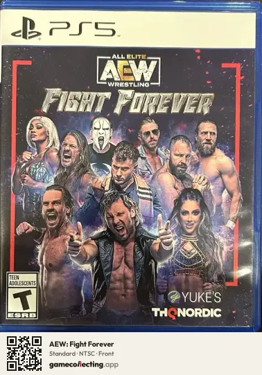 AEW: Fight Forever PlayStation 5, NTSC box front