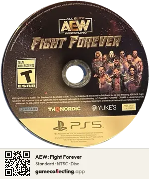 AEW: Fight Forever PlayStation 5, NTSC disc