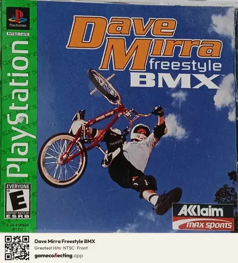 Dave Mirra Freestyle BMX PlayStation, NTSC box front