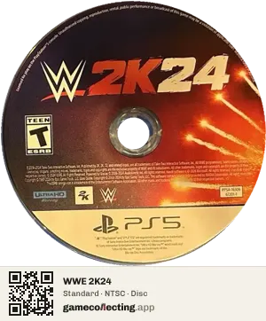 WWE 2K24 PlayStation 5, NTSC disc