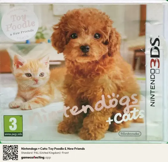Nintendogs + Cats: Toy Poodle & New Friends Nintendo 3DS, United Kingdom box front