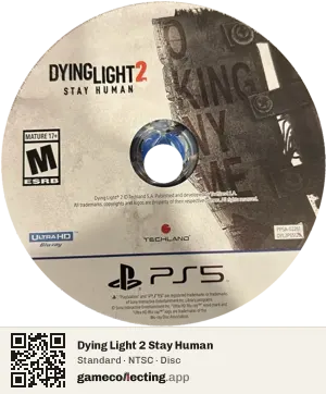 Dying Light 2 Stay Human PlayStation 5, NTSC disc
