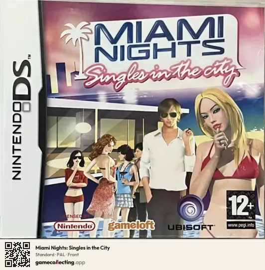 Miami Nights: Singles in the City Nintendo DS, PAL box front