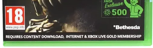 Fallout 76, the PEGI square on its front