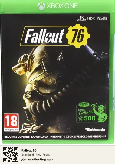 Fallout 76 Xbox One, PAL box front