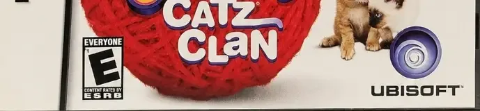 Petz Catz Clan, the ESRB box on its front