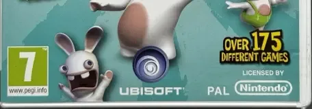 Raving Rabbids Party Collection, the PEGI square on its front