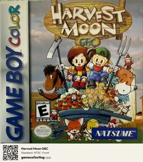 Harvest Moon GBC Game Boy Color, NTSC box front