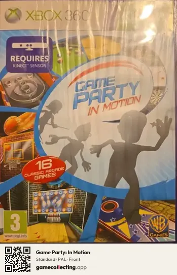 Game Party: In Motion Xbox 360, PAL box front