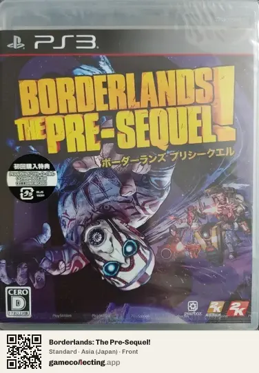 Borderlands: The Pre-Sequel! PlayStation 3, Asia box front
