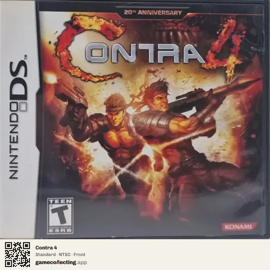 Contra 4 Nintendo DS, NTSC box front