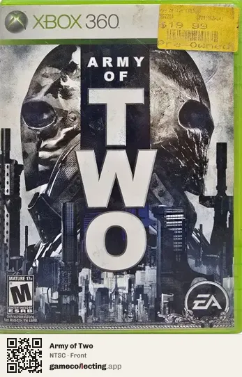 Army of Two Xbox 360, NTSC box front