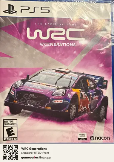 WRC Generations PlayStation 5, NTSC box front