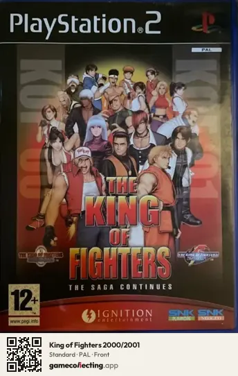 King of Fighters 2000/2001 PlayStation 2, PAL box front