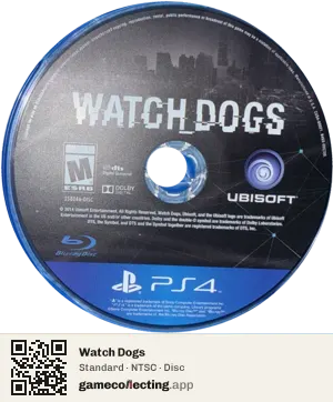 Watch Dogs PlayStation 4, NTSC disc