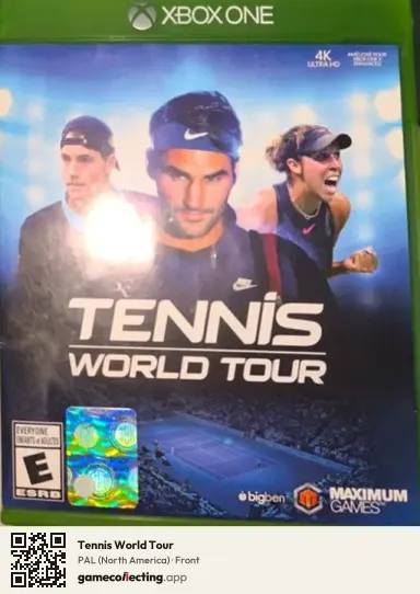 Tennis World Tour Xbox One, North America box front