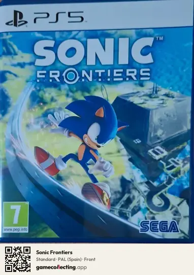 Sonic Frontiers PlayStation 5, Spain box front