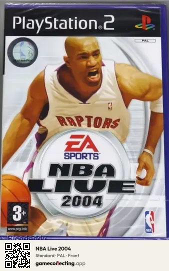 NBA Live 2004 PlayStation 2, PAL box front