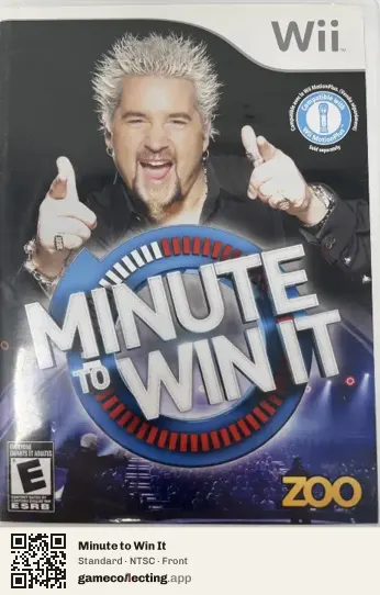 Minute to Win It Nintendo Wii, NTSC box front