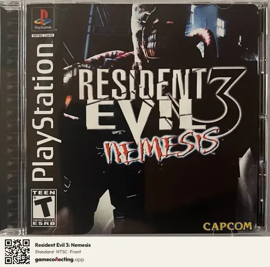 Resident Evil 3: Nemesis PlayStation, NTSC box front