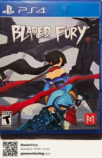 Bladed Fury PlayStation 4, NTSC box front