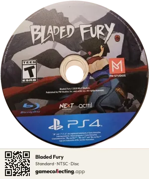 Bladed Fury PlayStation 4, NTSC disc
