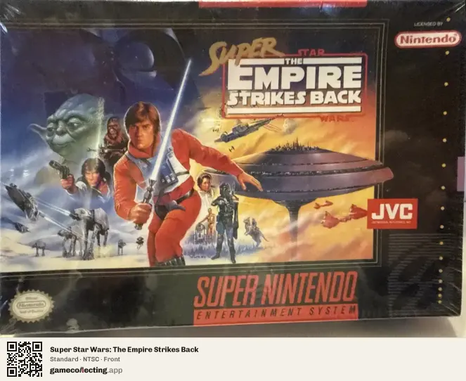 Super Star Wars: The Empire Strikes Back Super Nintendo Entertainment System, NTSC box front