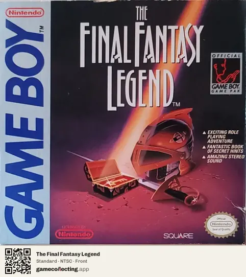 The Final Fantasy Legend Game Boy, NTSC box front