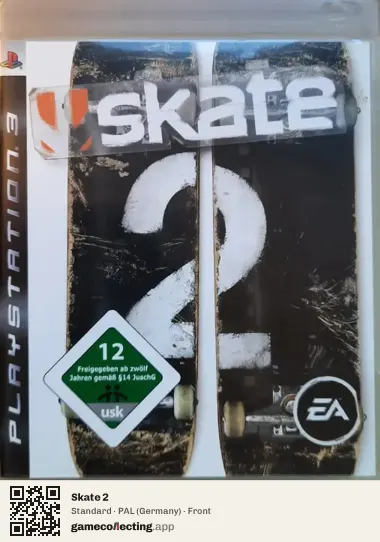 Skate 2 PlayStation 3, Germany box front