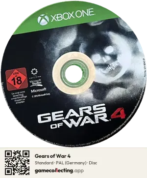 Gears of War 4 Xbox One, PAL disc