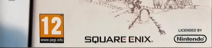 Final Fantasy: The 4 Heroes of Light, the PEGI square on its front